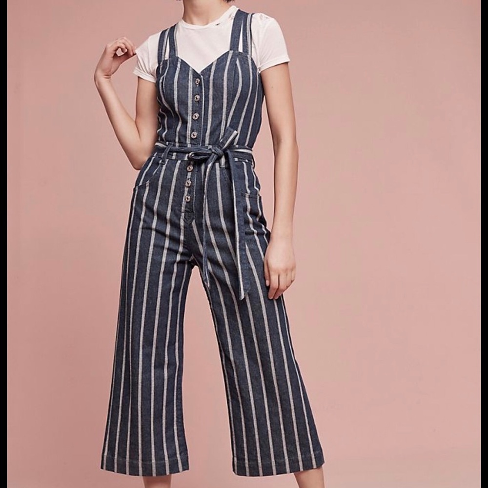 7 for all mankind stripe jumpsuit size 25